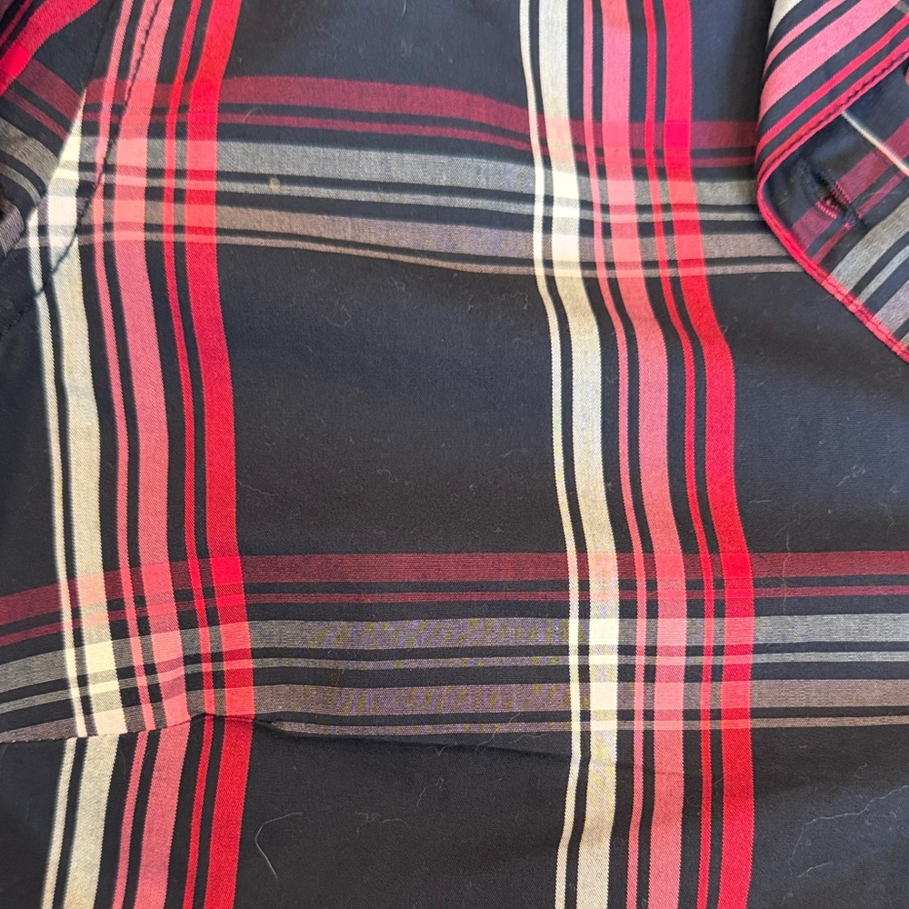 Tommy Hilfiger Navy and Pink Plaid Shirt Dress NWT - Picture 3 of 3